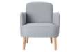 Immagine di Poltrona Brooks - grigio chiaro - Paperflow