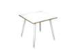 Immagine di Scrivania Skinny Metal - 80 x 80 x H 74,4 cm - bianco
