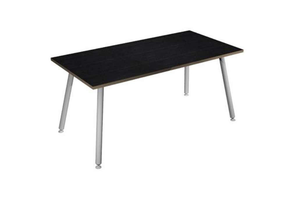Immagine di Scrivania Skinny Metal - 120 x 80 x H 74,4 cm - bianco / nero venato