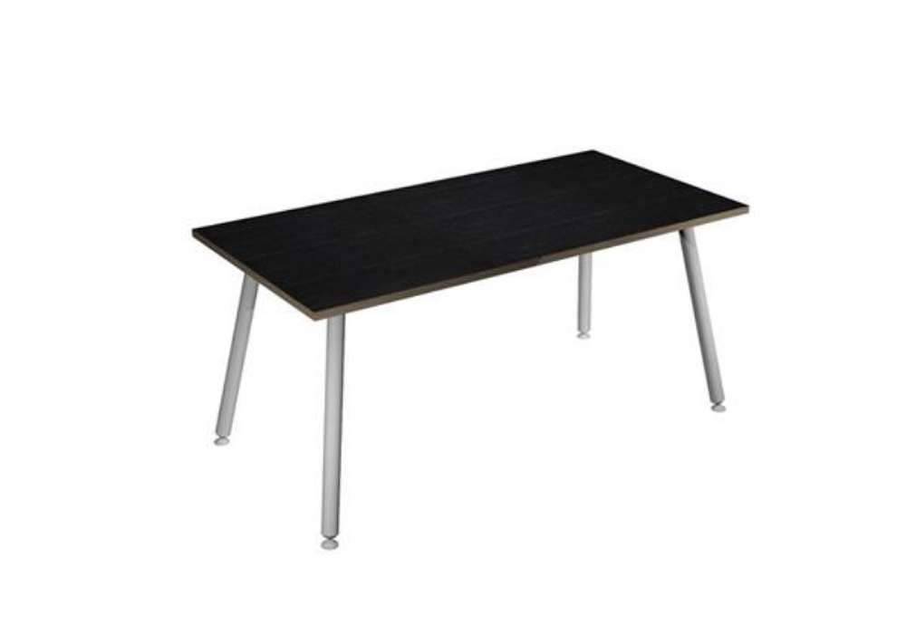 Immagine di Scrivania Skinny Metal - 140 x 80 x H 74,4 cm - bianco / nero venato