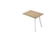 Immagine di Allungo DX/SX per scrivanie Skinny Metal - 60 x 80 x H 74,4 cm - bianco / rovere
