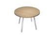 Immagine di Tavolo riunione tondo Skinny Metal - diametro 100 cm - rovere