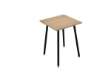 Immagine di Tavolo alto Skinny Metal - 80 x 80 x 105 cm - nero/rovere