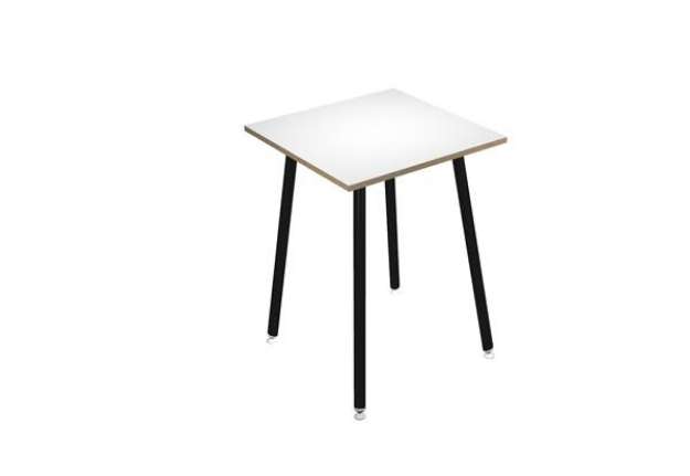 Immagine di Tavolo alto Skinny Metal - 80 x 80 x 105 cm - nero/bianco