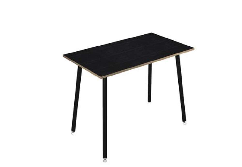 Immagine di Tavolo alto Skinny Metal - 140 x 80 x 105 cm - nero/nero venato