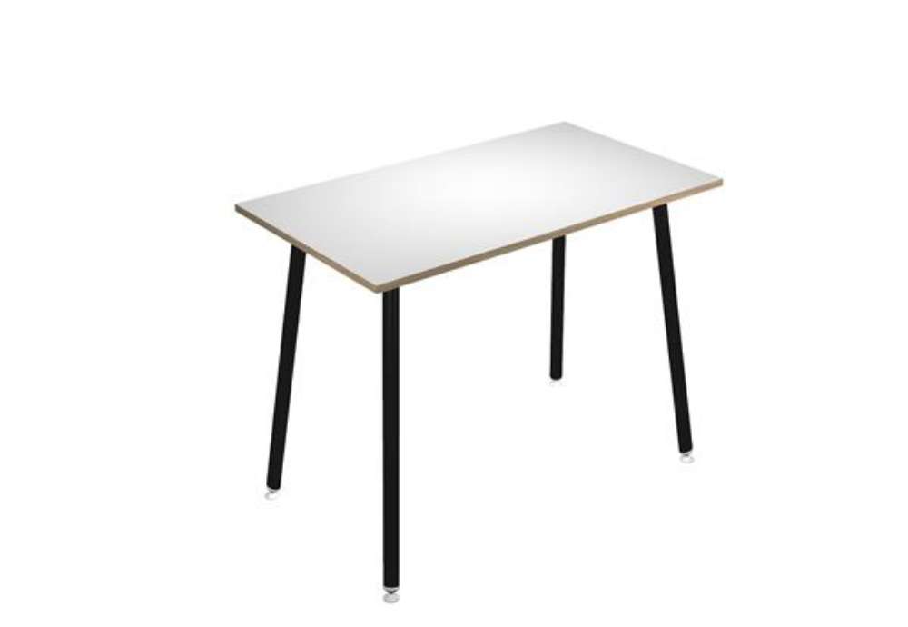 Immagine di Tavolo alto Skinny Metal - 180 x 80 x 105 cm - nero/bianco