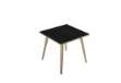 Immagine di Scrivania Woody - 80 x 80 x H 74,4 cm - rovere / nero venato