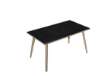 Immagine di Scrivania Woody - 140 x 80 x H 74,4 cm - rovere / nero venato
