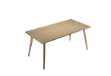 Immagine di Scrivania Woody - 160 x 80 x H 74,4 cm - rovere / rovere