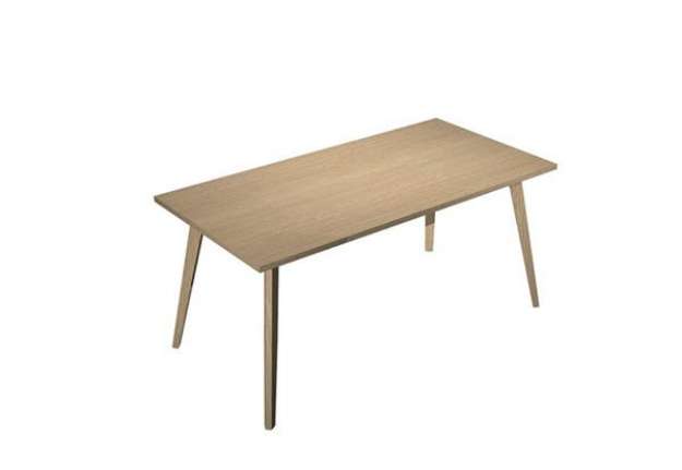 Immagine di Scrivania Woody - 160 x 80 x H 74,4 cm - rovere / rovere