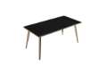 Immagine di Scrivania Woody - 160 x 80 x H 74,4 cm - rovere / nero venato