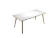 Immagine di Scrivania Woody - 180 x 80 x H 74,4 cm - rovere / bianco