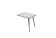 Immagine di Allungo DX/SX per scrivanie Woody - 60 x 80 x H 74,4 cm - rovere / bianco