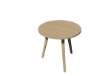 Immagine di Tavolo riunione tondo Woody - diametro 80 cm - rovere
