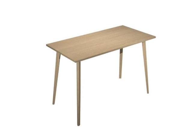 Immagine di Tavolo alto Woody - 120 x 80 x 105 cm - rovere