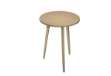 Immagine di Tavolo rotondo alto Woody - diametro 80 cm - H 105 cm - rovere