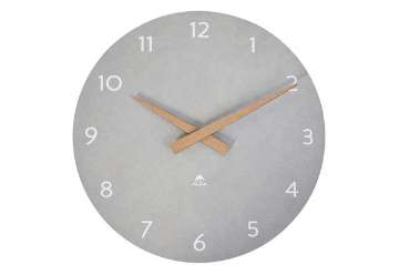 Visualizza i dettagli per Orologio da parete HorMilena - diametro 30 cm - grigio chiaro/legno - Alba Immagine di Orologio da parete HorMilena - diametro 30 cm - grigio chiaro/legno - Alba