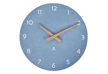 Visualizza i dettagli per Orologio da parete HorMilena - diametro 30 cm - blu/legno - Alba Immagine di Orologio da parete HorMilena - diametro 30 cm - blu/legno - Alba