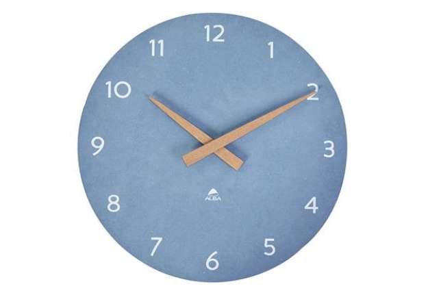 Immagine di Orologio da parete HorMilena - diametro 30 cm - blu/legno - Alba