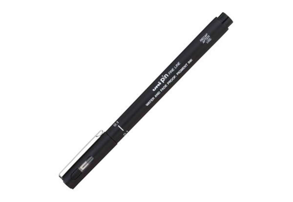 Immagine di Pin fineliner - punta 0,1 mm - nero - Uni Mitsubishi