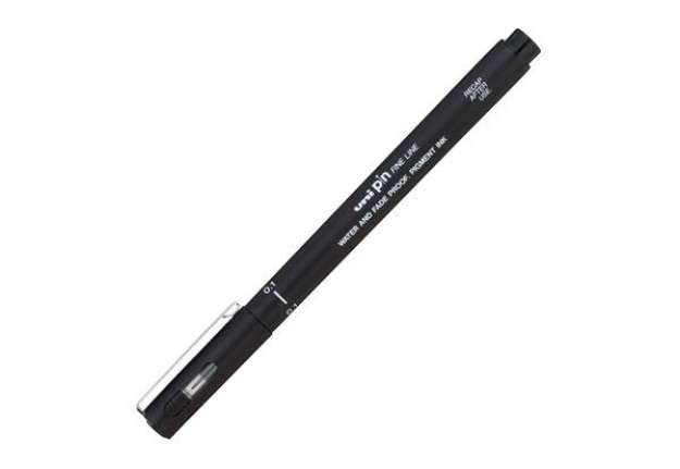 Immagine di Pin fineliner - punta 0,1 mm - nero - Uni Mitsubishi