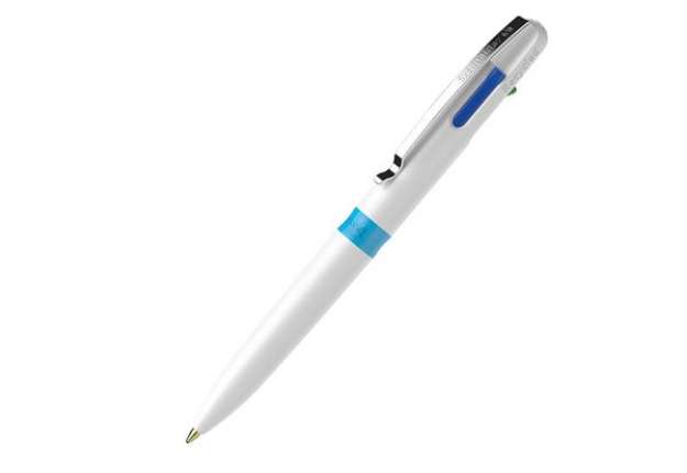 Immagine di Penna a sfera Take 4 - punta media - 4 colori - fusto bianco - Schneider
