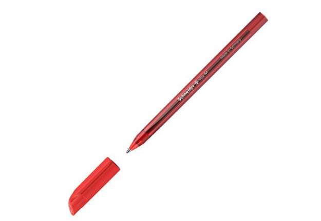 Immagine di Penna a sfera Vizz - con cappuccio - punta media - rosso - Schneider
