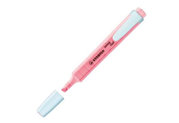 Immagine di Evidenziatore Swing Cool Pastel - punta a scalpello - tratto 1- 4 mm - fior di ciliegio 150 - Stabil