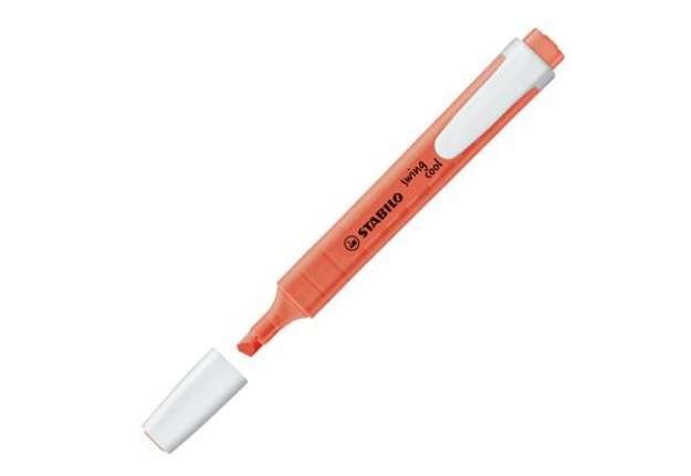 Immagine di Evidenziatore Swing Cool Pastel - punta a scalpello - tratto - 1 - 4 mm - rosa corallo 140 - Stabilo