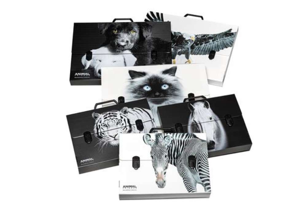 Immagine di Valigetta polionda Animal Friends - 38 x 53 cm - dorso 5 cm - fantasie assortite - Colorosa
