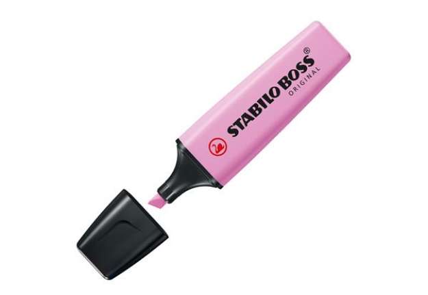 Immagine di Evidenziatore Stabilo Boss Pastel - tratto 2 - 5 mm - fucsia freddo 158 - Stabilo