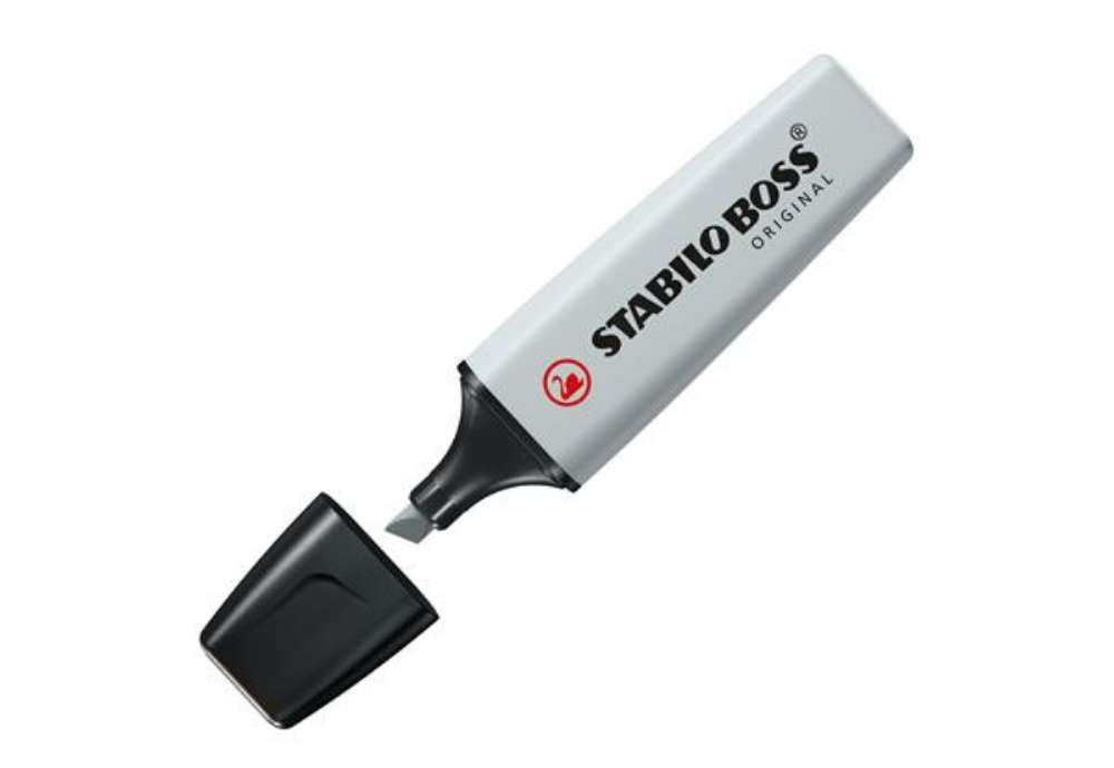 Immagine di Evidenziatore Stabilo Boss Pastel - tratto 2 - 5 mm - grigio polvere 194 - Stabilo