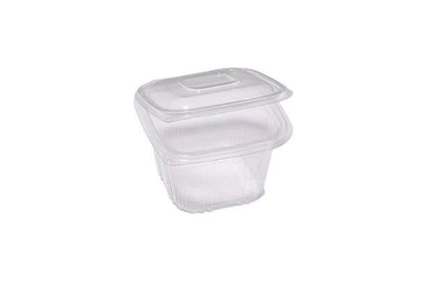 Immagine di Contenitori in PP - con coperchio incernierato - 12 x 12 x 7,5 cm - Europack - pack 50 pezzi