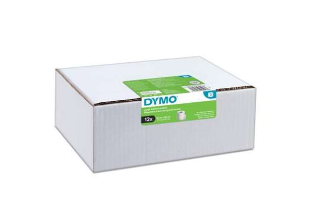 Immagine di Rotolo etichette indirizzi estesi - 36 x 89 mm - bianco - 260 etichette / rotolo - Dymo - value pack