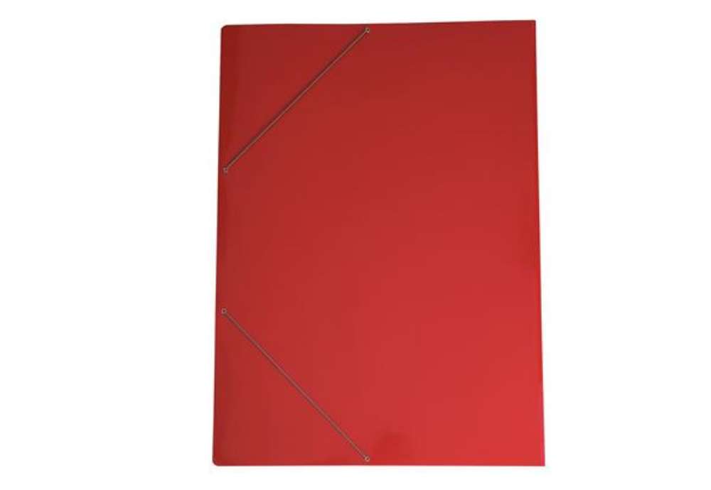 Immagine di Cartella con elastico angolare - 70 x 100 cm - dorso variabile - cartoncino plastificato - rosso - C