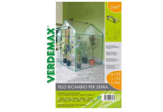 Immagine di Telo di ricambio - per serra a casetta Clematis - trasparente - Verdemax