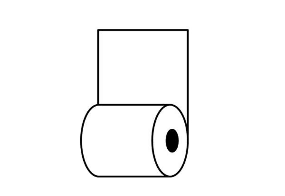 Immagine di Rotolo per distributore self service - 59,5 mm x 85 m - 70 gr - diametro esterno 90 mm - anima 18 mm
