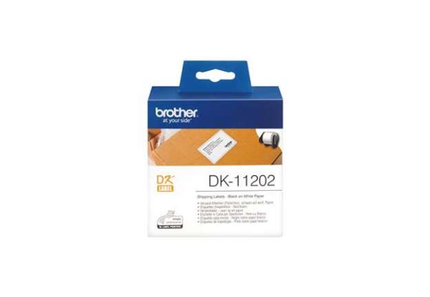 Immagine di Brother - Rotolo 300 Etichette 62 x 100 mm - Nero/Bianco - DK-11202