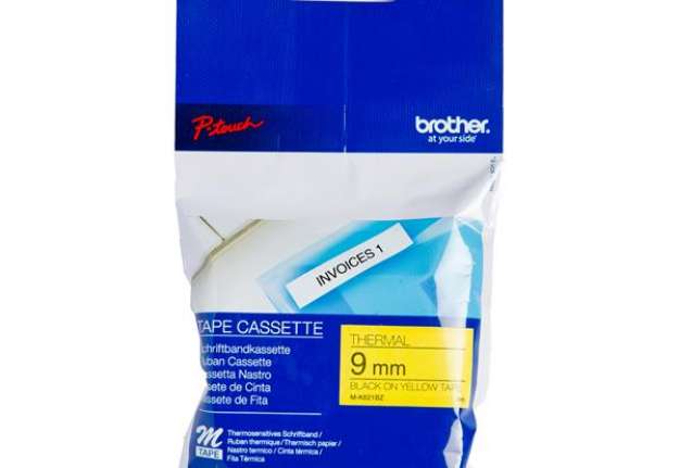 Immagine di Brother - Nastro - Nero/Giallo - MK621 - 9mm x 8mt
