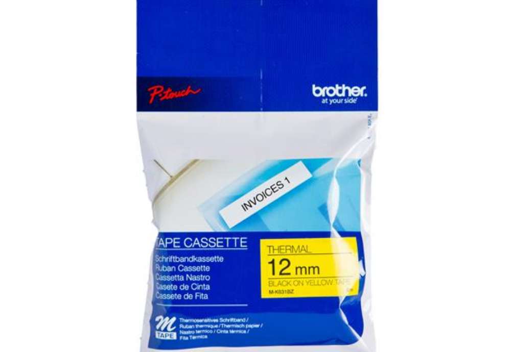 Immagine di Brother - Nastro -  Nero/Giallo - MK631 - 12mm x 8mt