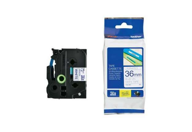Immagine di Brother - Nastro - Blu/Bianco - TZE263 - 36mm x 8mt