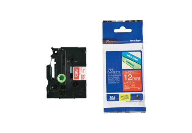 Immagine di Brother - Nastro -  Bianco/Rosso - TZE435 - 12mm x 8mt