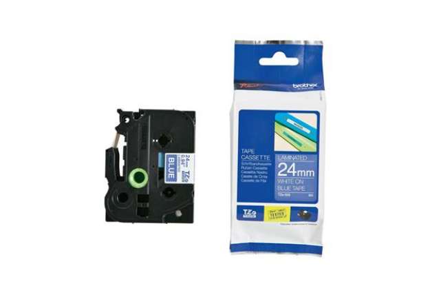 Immagine di Brother - Nastro -  Bianco/Blu - TZE555 - 24mm x 8mt