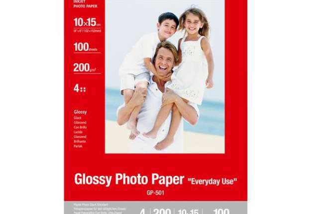 Immagine di Canon - Carta lucida fotografica GP-501 - 4 x 6" - 100 fogli - 0775B003