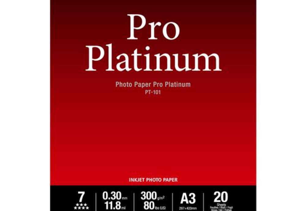 Immagine di Canon - Carta fotografica Pro Platinum PT-101 - A3 - 20 Fogli - 2768B017
