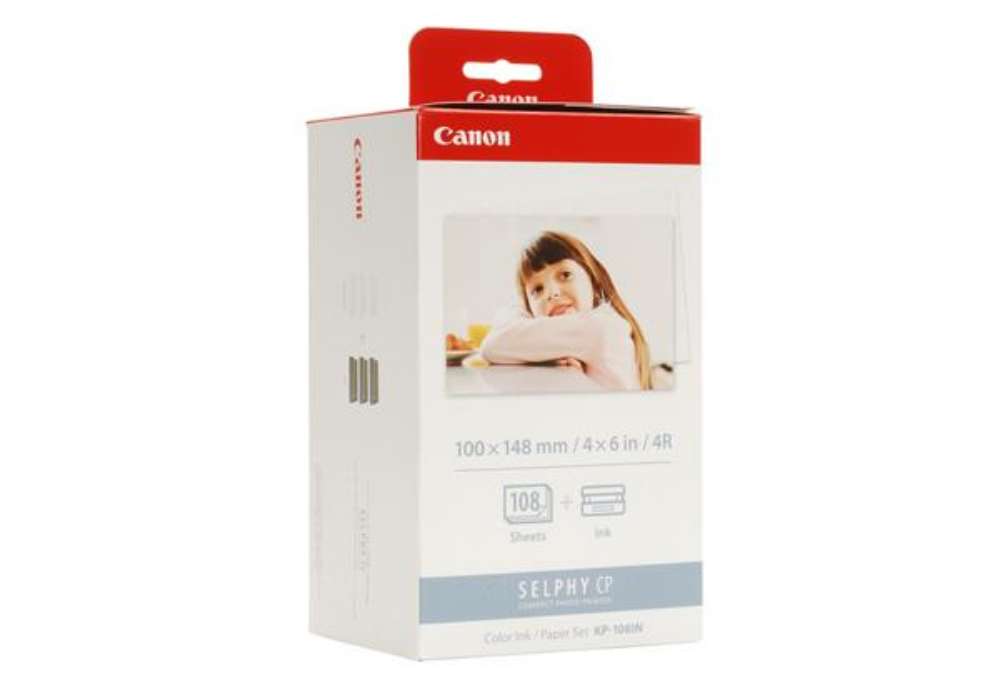 Immagine di Canon - Carta fotografica - 100 x 148mm, 108 Fogli con inchiostro, kp108IN