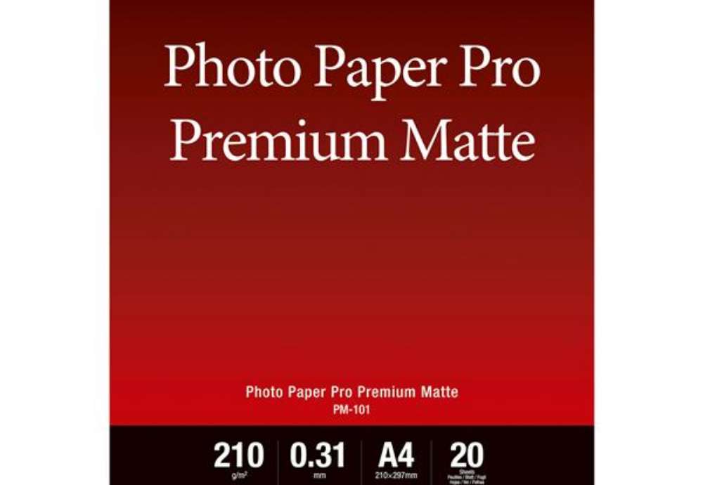 Immagine di Canon - Carta fotografica Premium Matte PM-101 - A4 - 20 Fogli - 8657B005