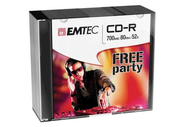 Immagine di Emtec - CD-R - ECOC801052SL - 80min/700mb