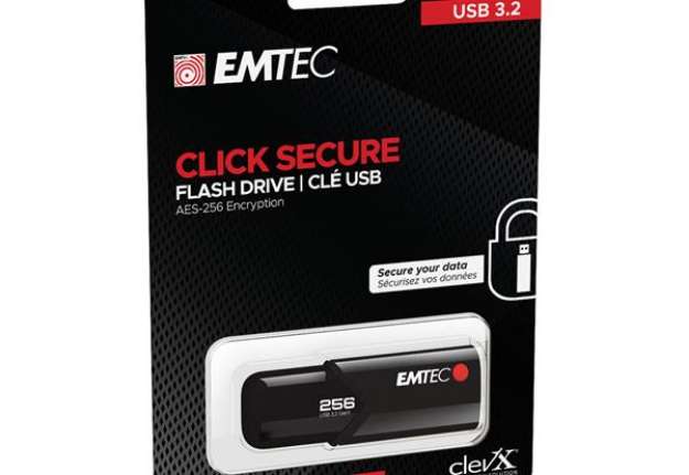 Immagine di Emtec - Memoria USB B120 Click&Secure - ECMMD256GB123 - 256 GB