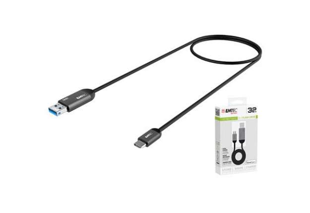 Immagine di Emtec - Usb 3.1 Duo Type-C - Nero - ECMMD32GT753C - 32GB